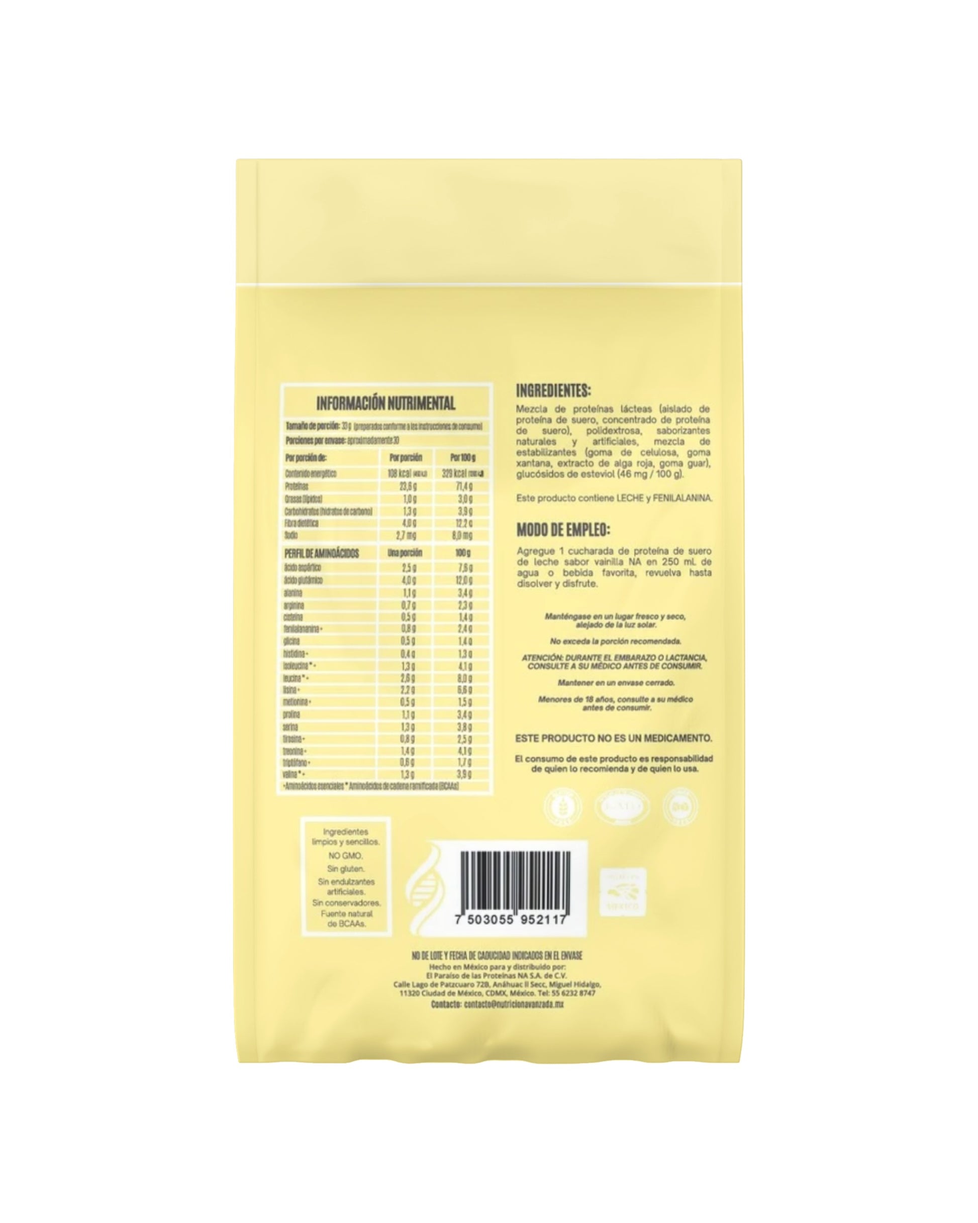 Proteína WHEY Vainilla 1K