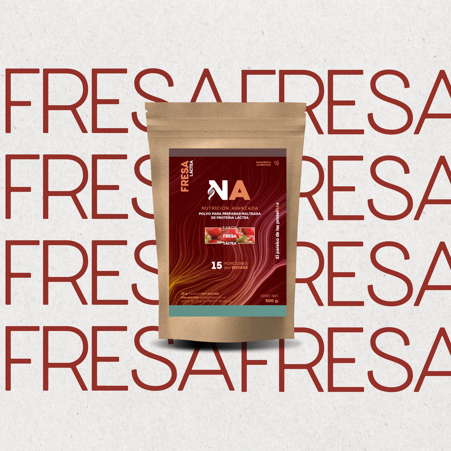Proteína Láctea sabor Fresa 500g