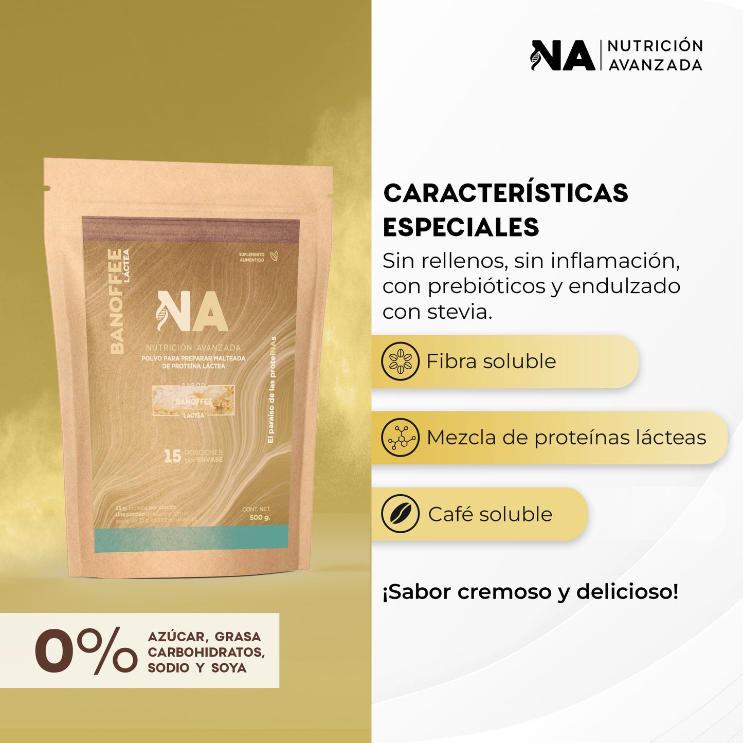 Proteína Láctea sabor Banoffee 500g