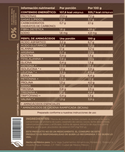 PROTEÍNA LÁCTEA BROWNIE 500 G