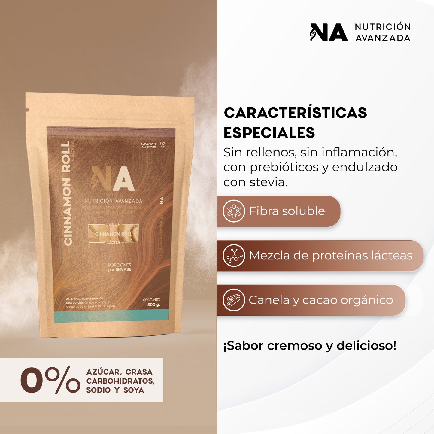 Proteína Láctea Cinnamon Roll 500g