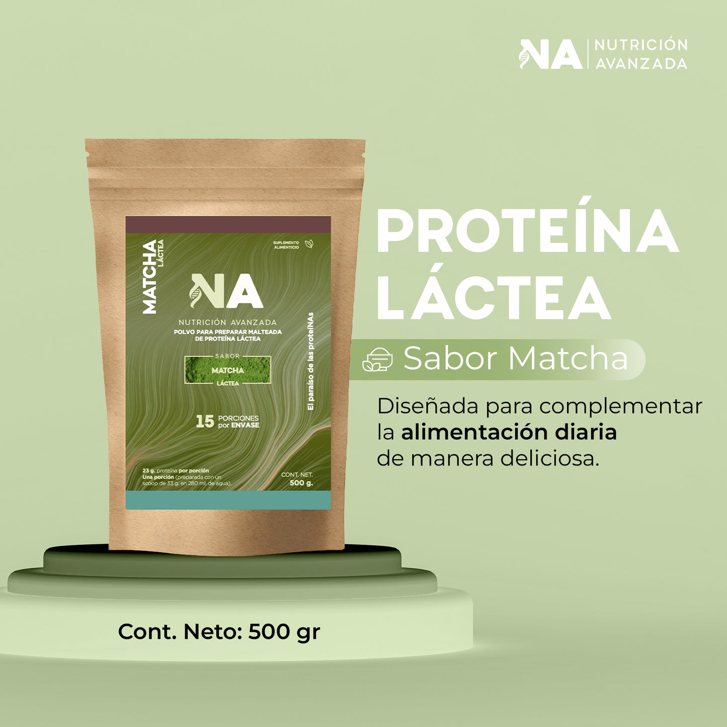 Proteína Láctea Matcha 500G