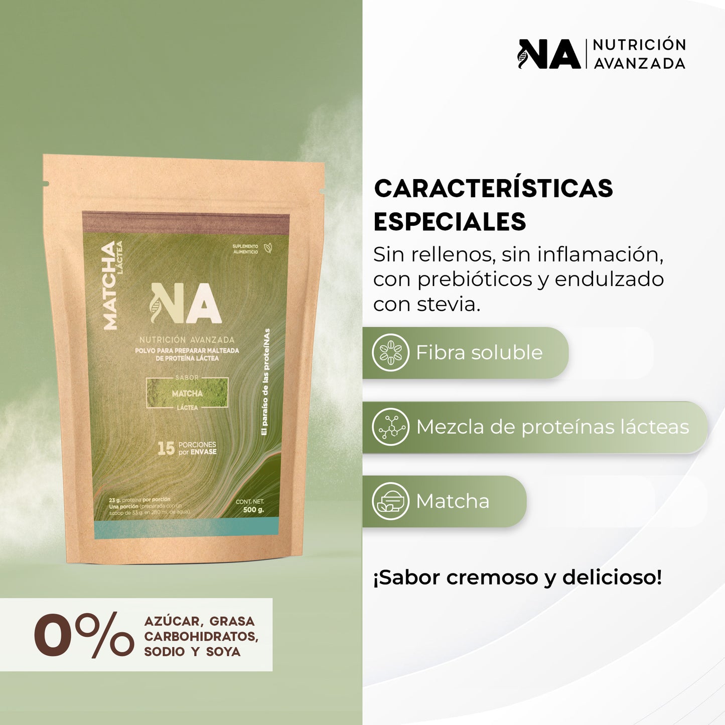 Proteína Láctea Matcha 500G