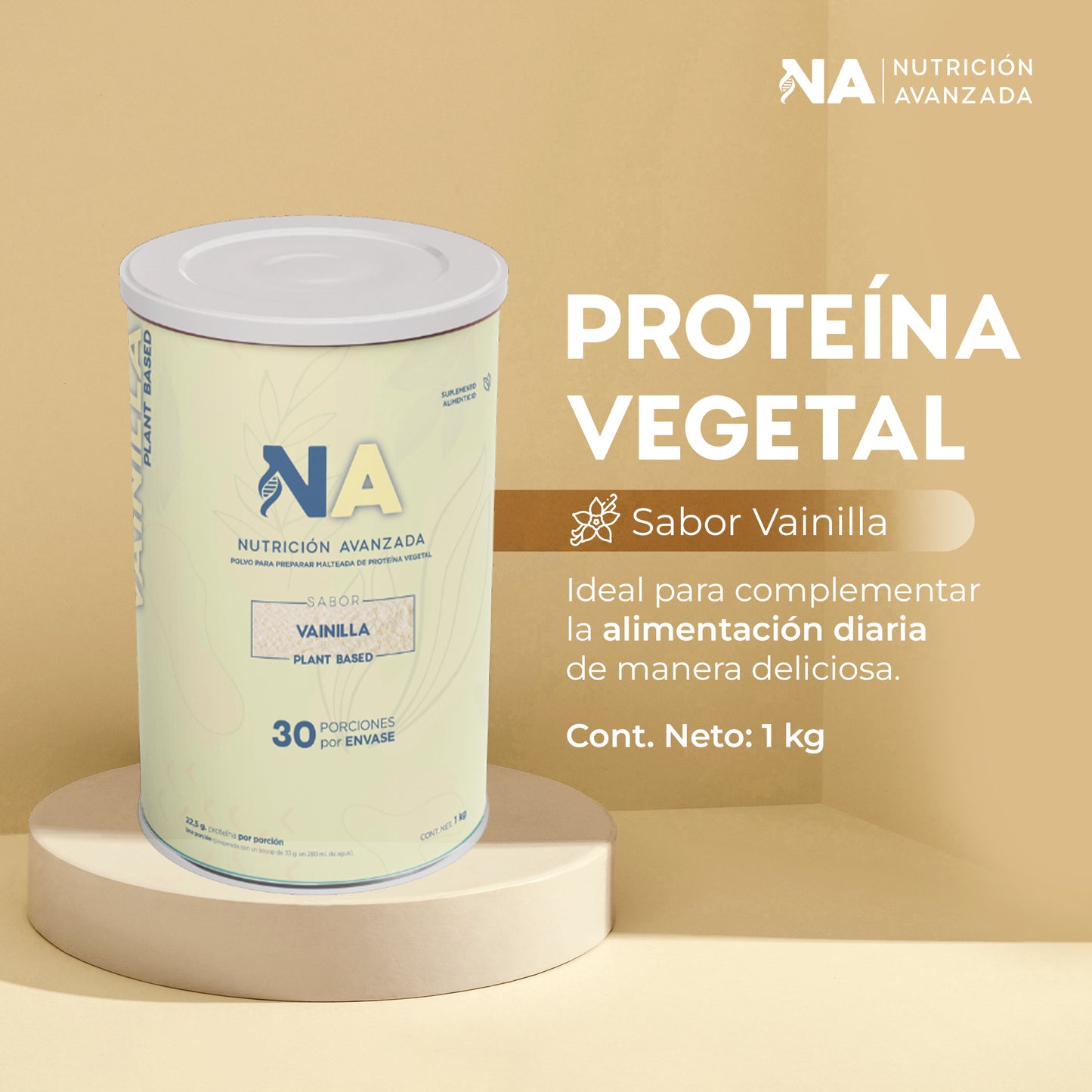 Proteína "Plant Based" Vainilla