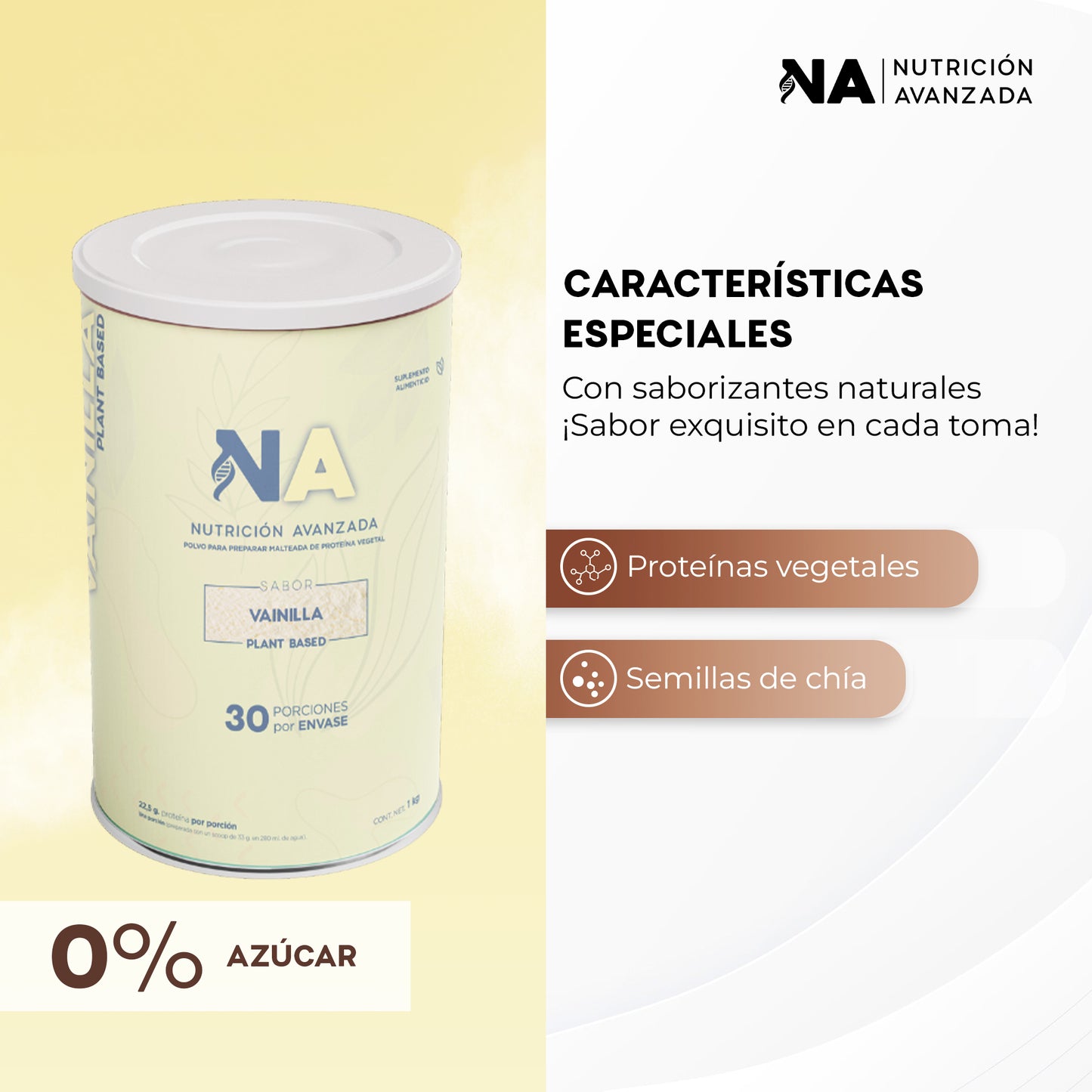 Proteína "Plant Based" Vainilla