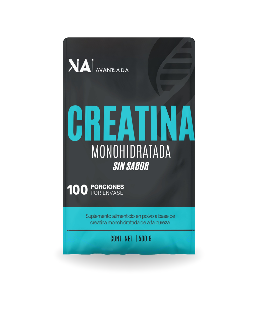 Creatina monohidratada sin sabor  500G.
