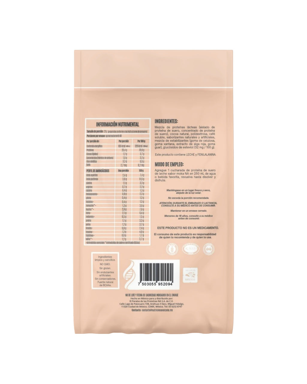 Proteína WHEY Moka 1K.