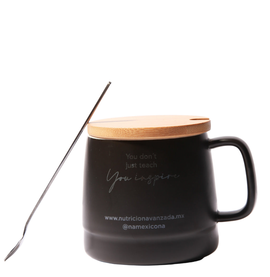 Taza Negra "You inspire"
