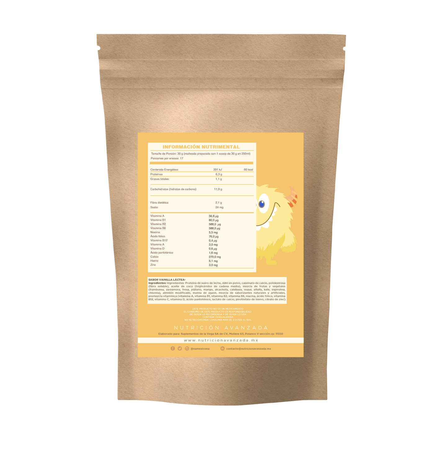 Proteína Láctea Kids Vainilla
