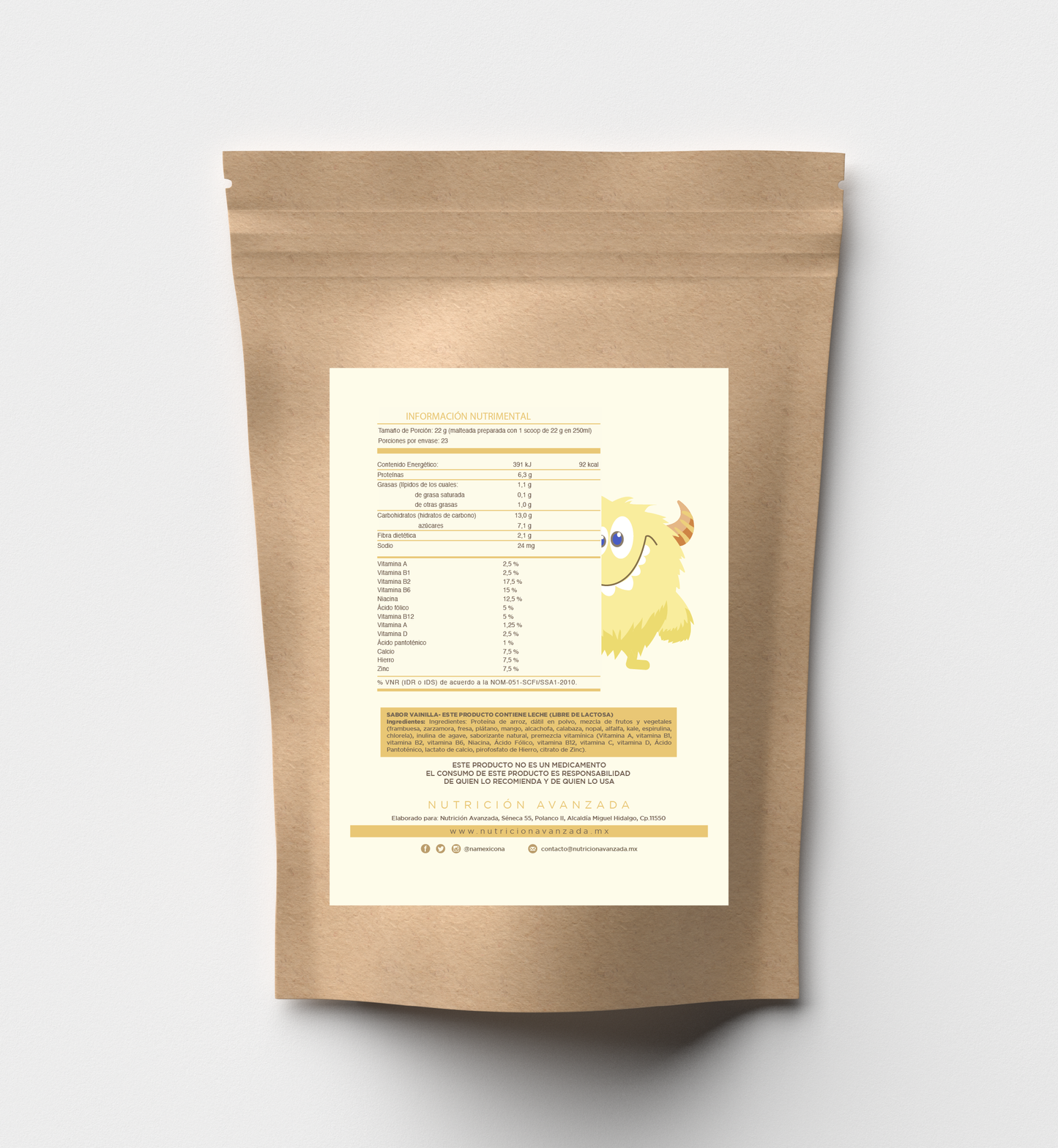 Proteína Vegetal Kids Vainilla